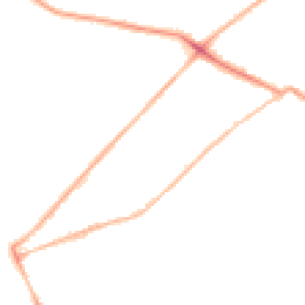 Night-time road noise heatmap for LS13 3LJ