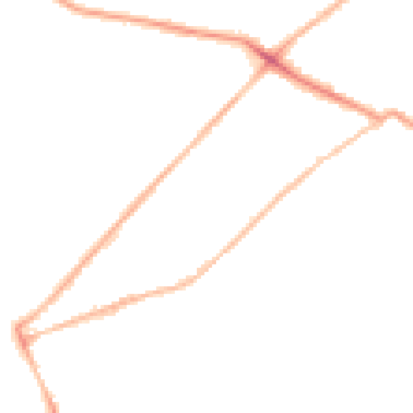 Night-time road noise heatmap for LS13 3LL