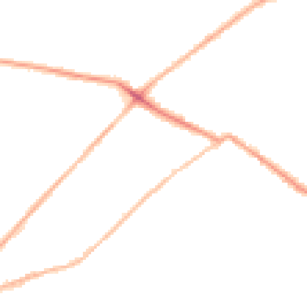 Night-time road noise heatmap for LS13 3LR