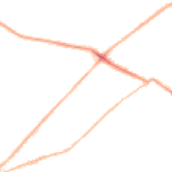 Night-time road noise heatmap for LS13 3LT
