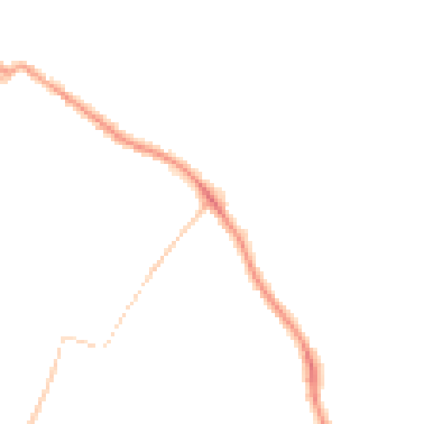 Night-time road noise heatmap for LS13 3PE