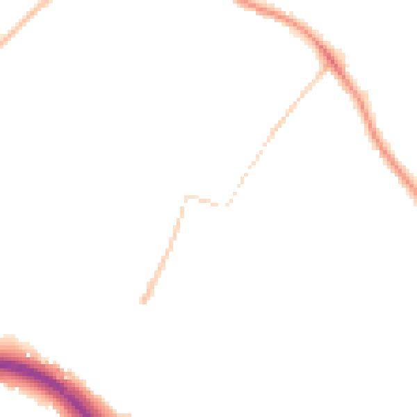 Night-time road noise heatmap for LS13 3QZ