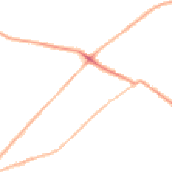 Night-time road noise heatmap for LS13 3SL