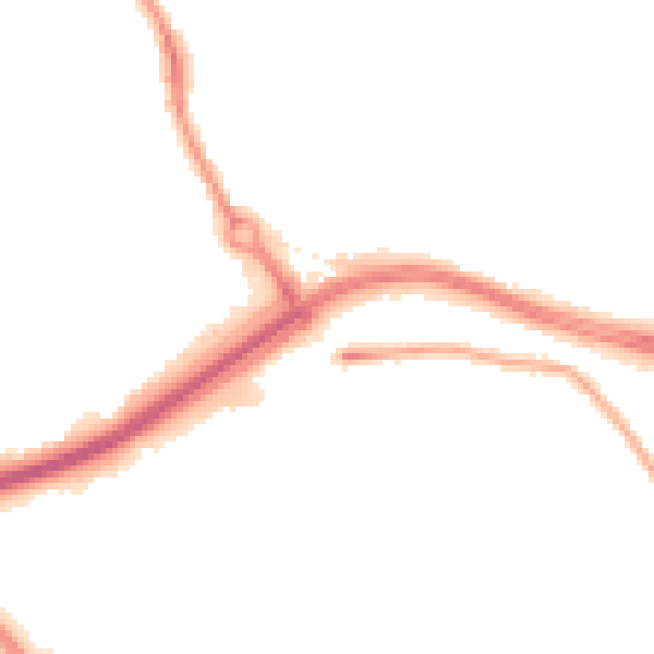 Night-time road noise heatmap for LS13 4AQ