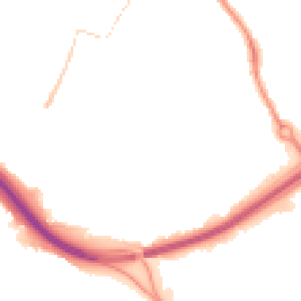 Night-time road noise heatmap for LS13 4BX