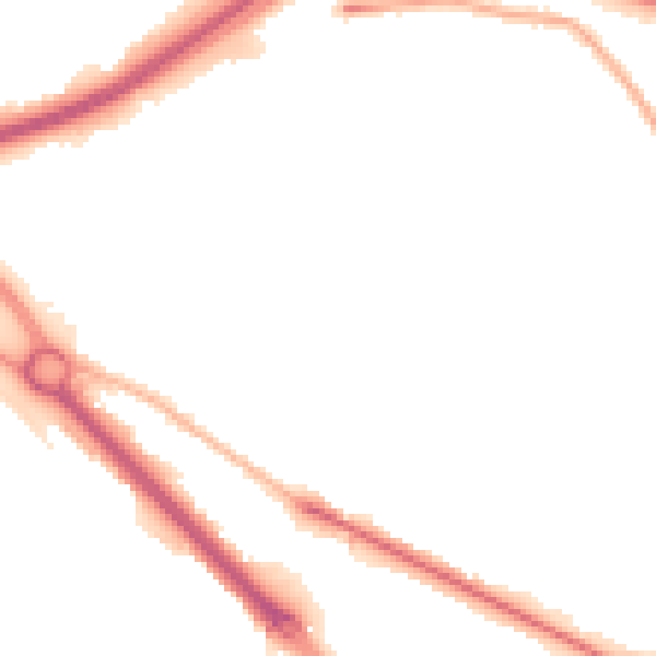 Night-time road noise heatmap for LS13 4JW