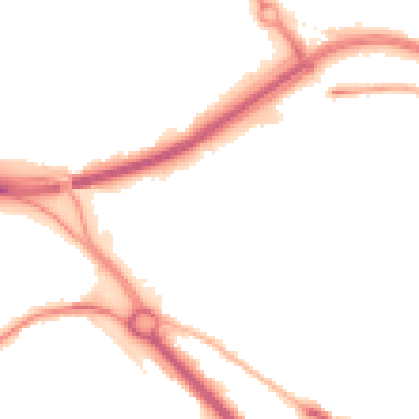 Night-time road noise heatmap for LS13 4SY