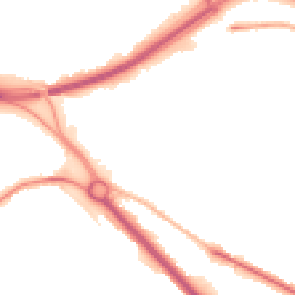 Night-time road noise heatmap for LS13 4TD