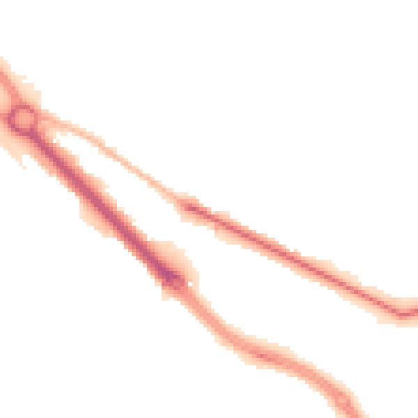 Night-time road noise heatmap for LS13 4UA