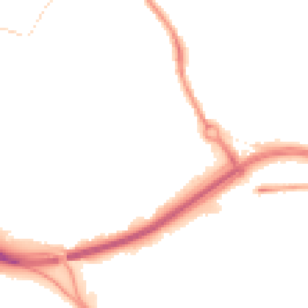 Night-time road noise heatmap for LS13 4UL