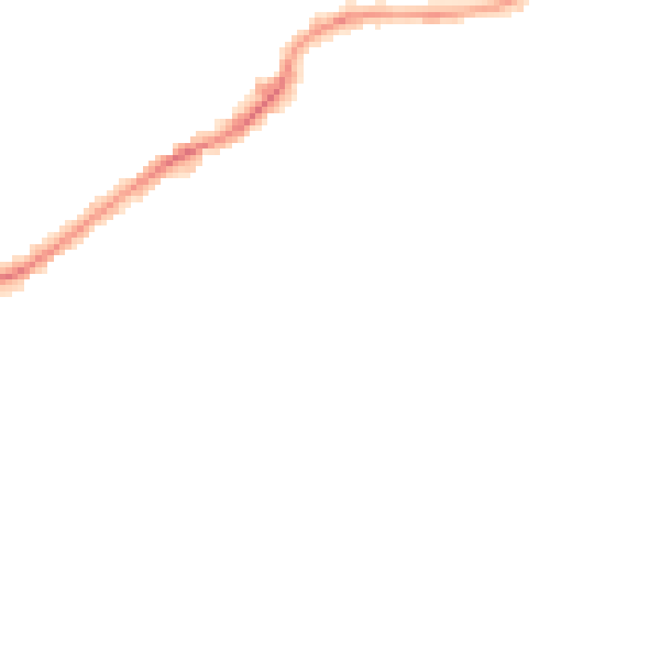 Night-time road noise heatmap for LS26 0AJ