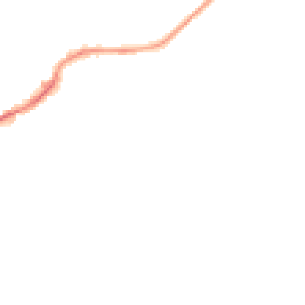 Night-time road noise heatmap for LS26 0BJ