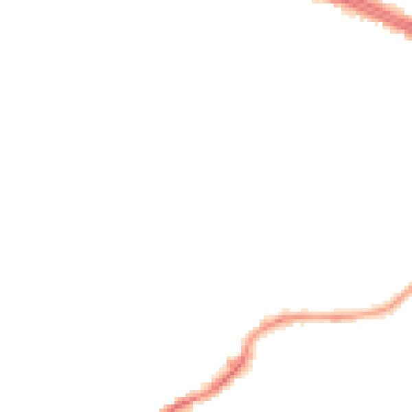 Night-time road noise heatmap for LS26 0EJ