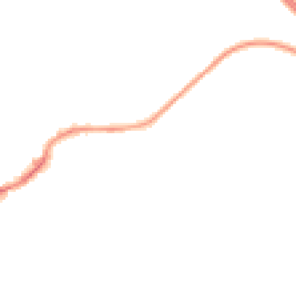 Night-time road noise heatmap for LS26 0WB
