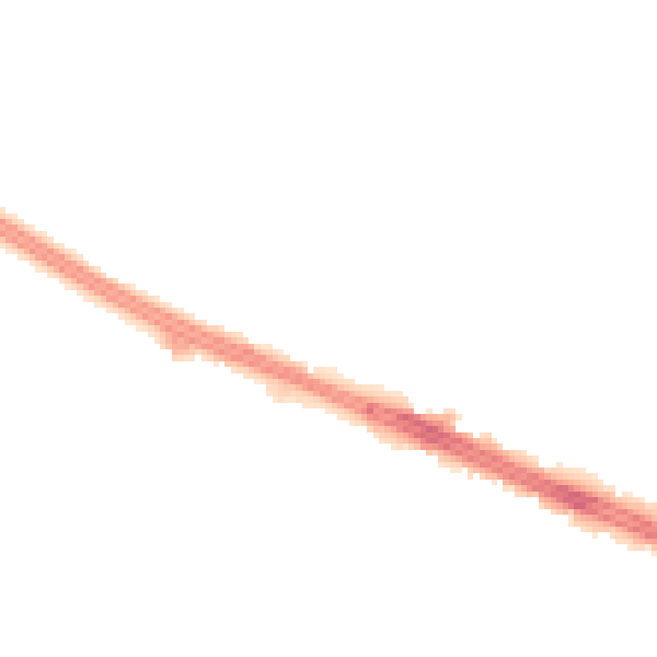 Night-time road noise heatmap for LS26 0WL