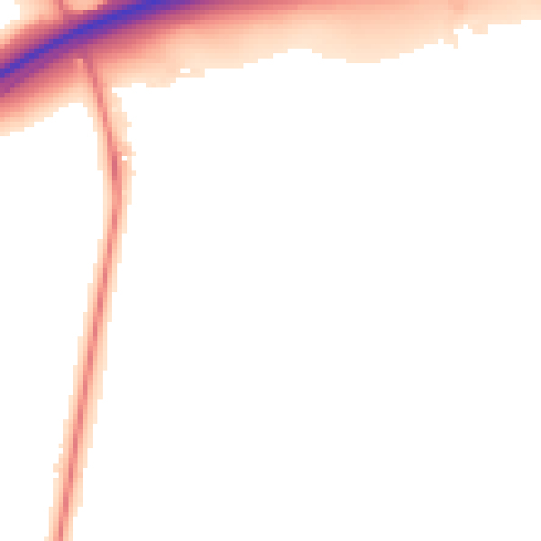 Night-time road noise heatmap for LS26 0ZD