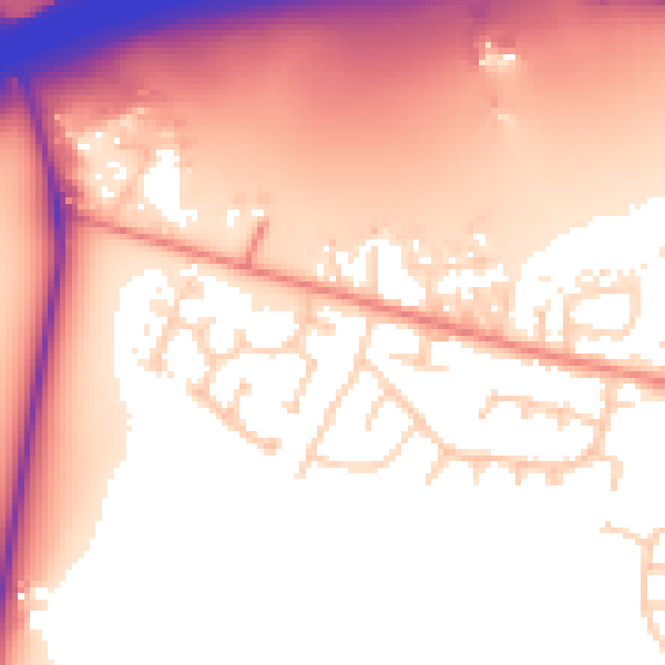 Daytime road noise heatmap for LS26 0ZE