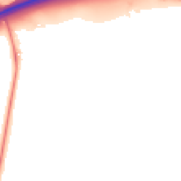 Night-time road noise heatmap for LS26 0ZE