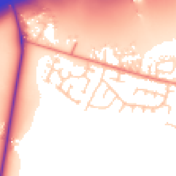 Daytime road noise heatmap for LS26 0ZF
