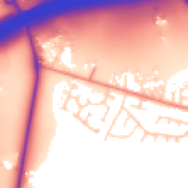 Daytime road noise heatmap for LS26 0ZG