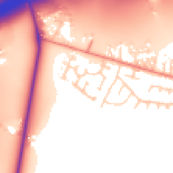 Daytime road noise heatmap for LS26 0ZJ