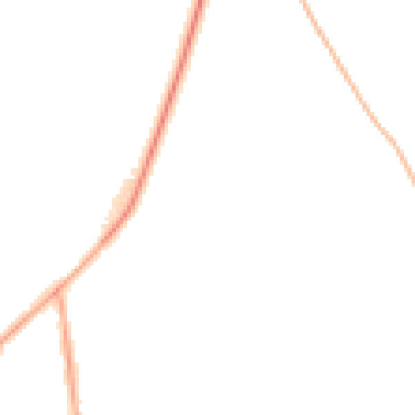 Night-time road noise heatmap for LS26 8DH