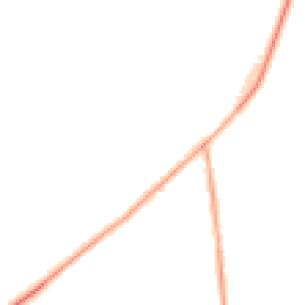 Night-time road noise heatmap for LS26 8EG