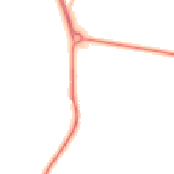 Night-time road noise heatmap for LS26 8ET