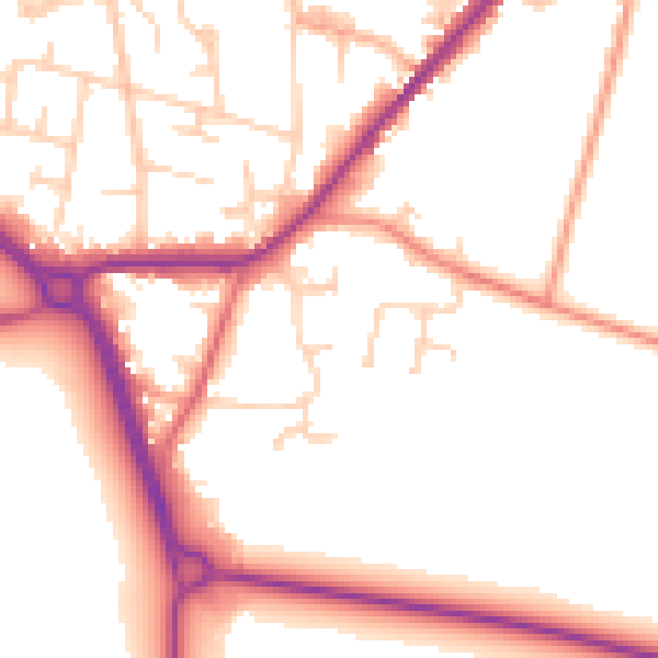 Daytime road noise heatmap for LS26 8GB