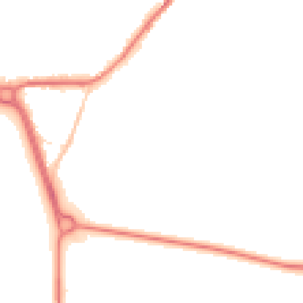 Night-time road noise heatmap for LS26 8HZ