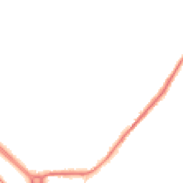 Night-time road noise heatmap for LS26 8NW