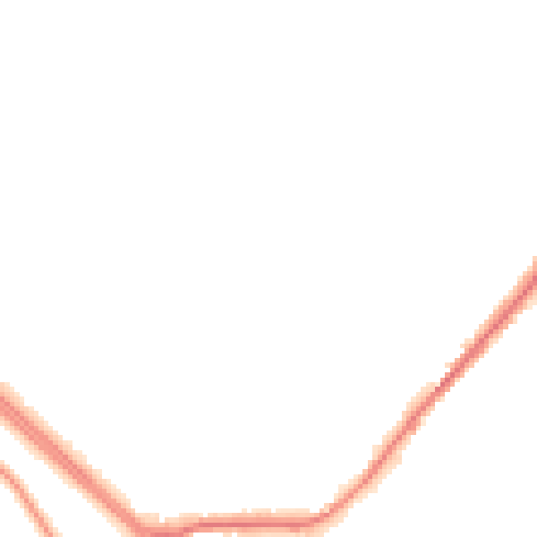 Night-time road noise heatmap for LS26 8PA