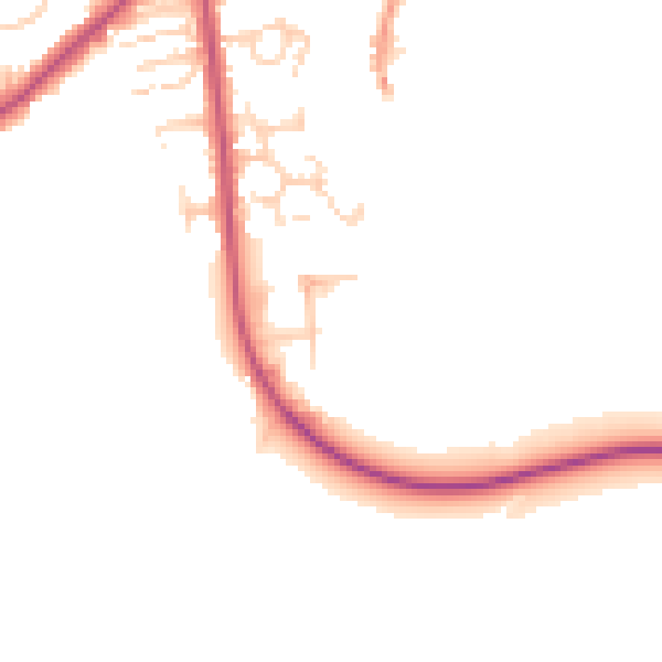 Daytime road noise heatmap for LS26 8XT