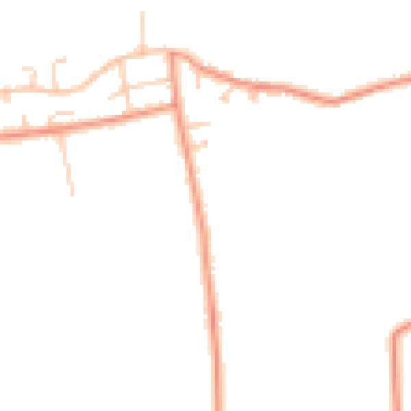 Daytime road noise heatmap for LS26 9AA