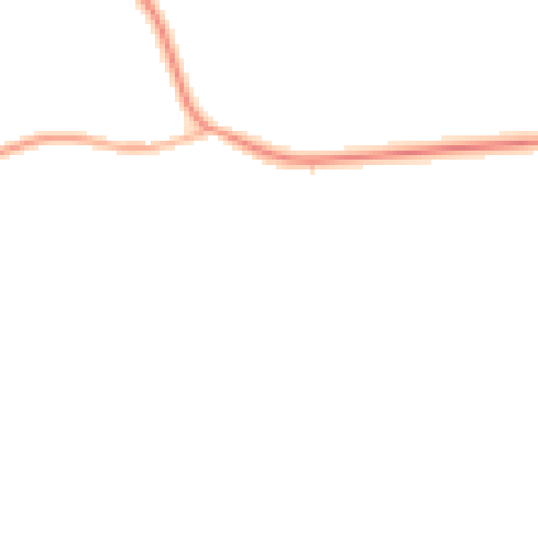Night-time road noise heatmap for LS26 9BP