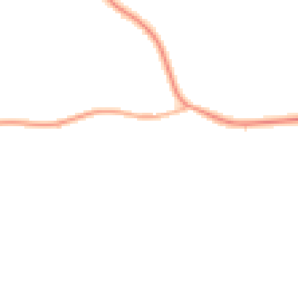 Night-time road noise heatmap for LS26 9BZ