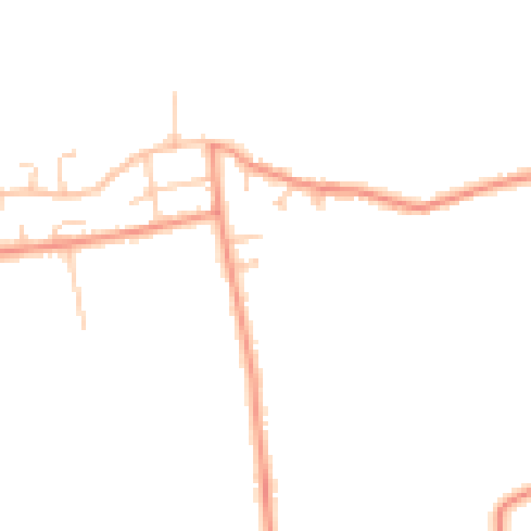Daytime road noise heatmap for LS26 9FR