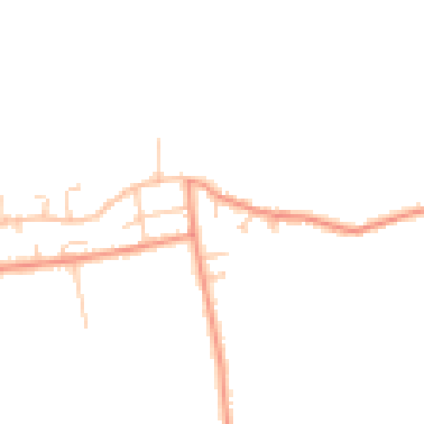 Daytime road noise heatmap for LS26 9JL