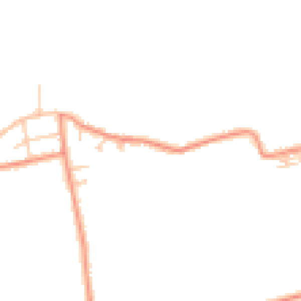 Daytime road noise heatmap for LS26 9JR