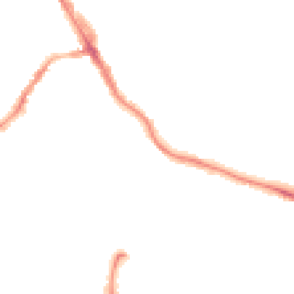 Night-time road noise heatmap for LS6 1AA