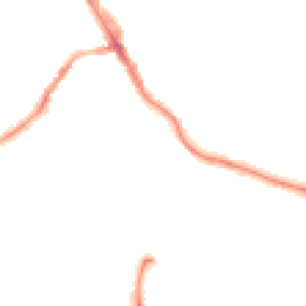 Night-time road noise heatmap for LS6 1AD