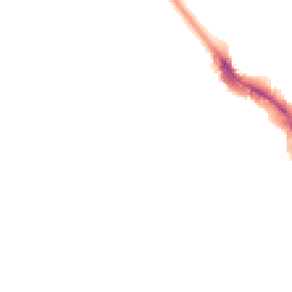 Night-time road noise heatmap for LS6 1AN