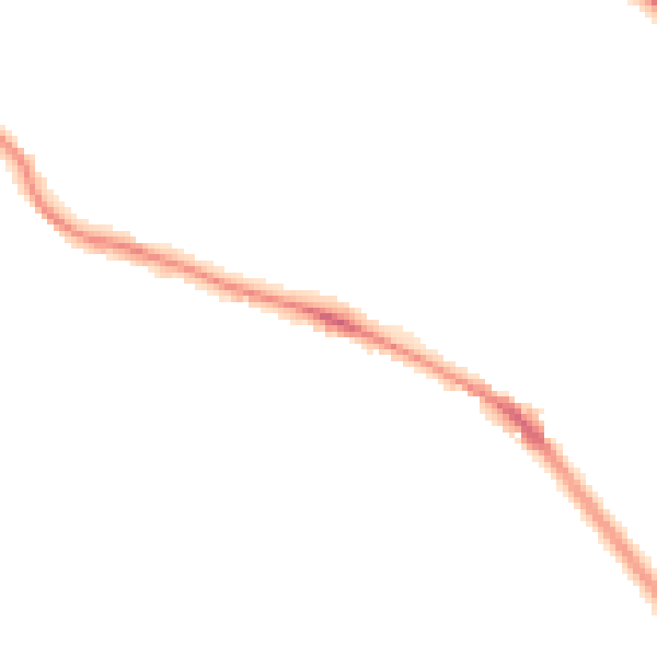 Night-time road noise heatmap for LS6 1BL
