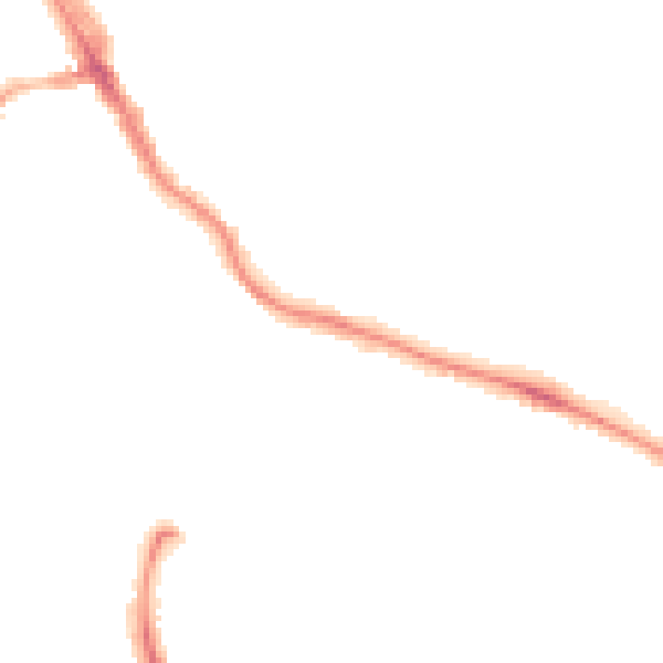 Night-time road noise heatmap for LS6 1BS