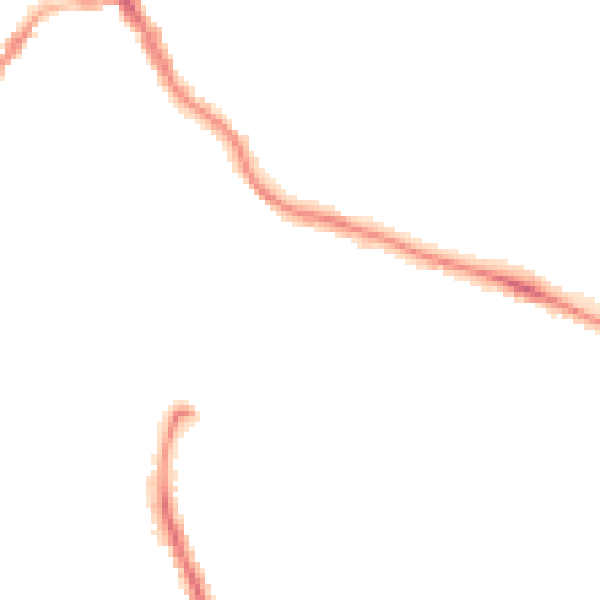 Night-time road noise heatmap for LS6 1DG