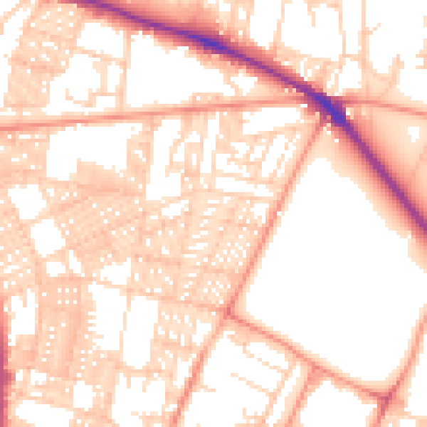 Daytime road noise heatmap for LS6 1HD
