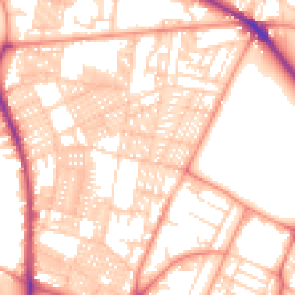 Daytime road noise heatmap for LS6 1HP