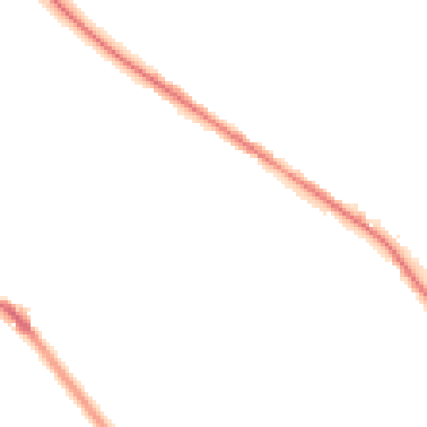 Night-time road noise heatmap for LS6 2LN