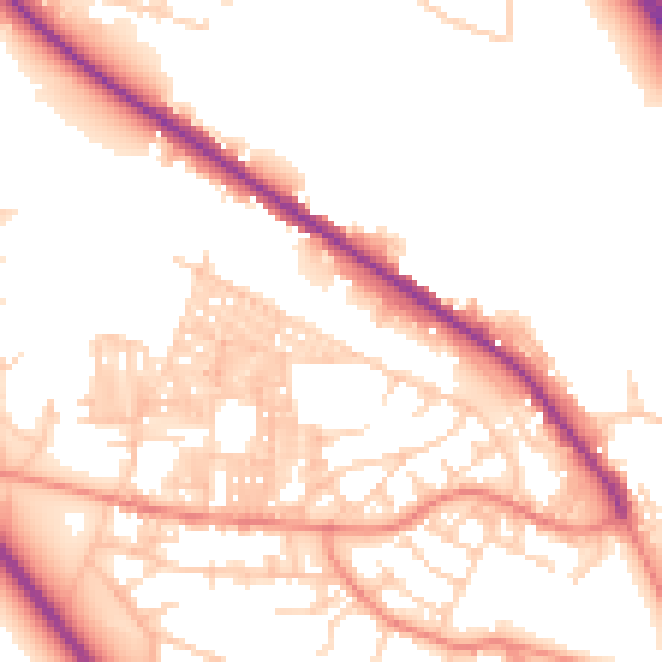 Daytime road noise heatmap for LS6 2LP