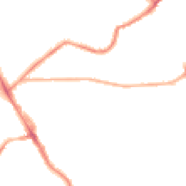 Night-time road noise heatmap for LS6 2QT